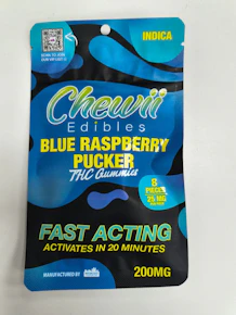 Chewii | Blue Razz | 200 mg Gummies