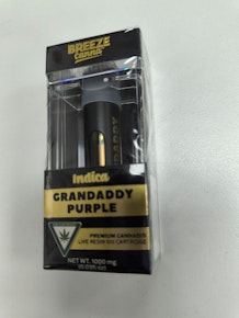 Breeze | Granddaddy Purple | Live Resin 1g510 Vape Cart