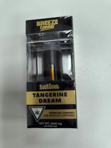 Breeze | Tangerine Dream | Live Resin 1g 510 Vape Cart