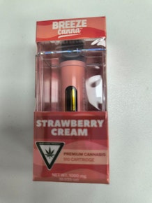 Breeze | Strawberry Cream | 1g 510 vape cart