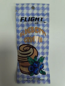Flight | Blueberry Cruffins | 1g Disposable Vape Cart