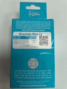 PV | Honolulu Blue | 1g Vape Cart