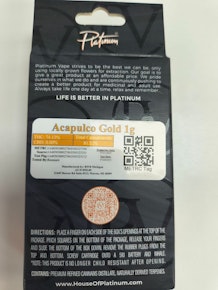 PV | Acapulco Gold | 1g Live Resin Vape Cart