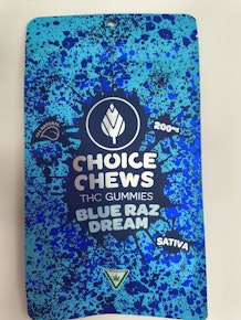 Choice | Blue Raz Dream | Sativa | Gummies | 200mg | HR