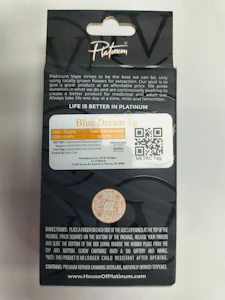 Platinum Vape - PV | Blue Dream | 1g Live Resin Vape Cart