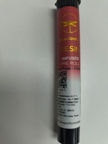 Dragonfly | Banana Papaya Dosido | 1.25g Infused Live Resin Preroll