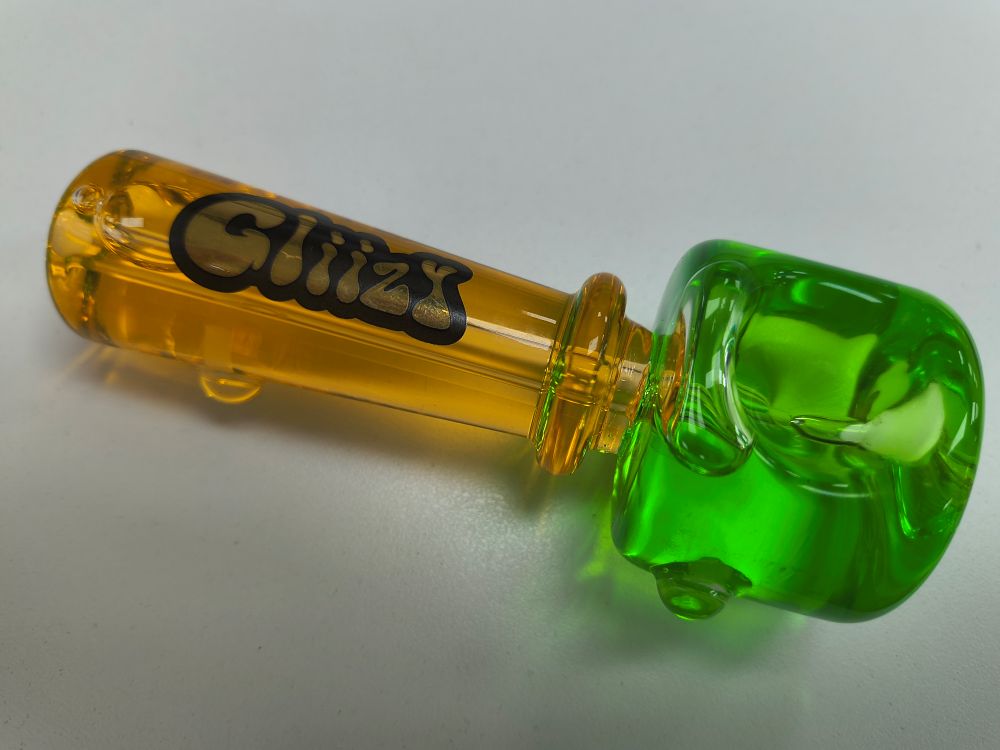 GLASS HANDPIPE 4.4 INCH WITH GLYCERIN ROSY