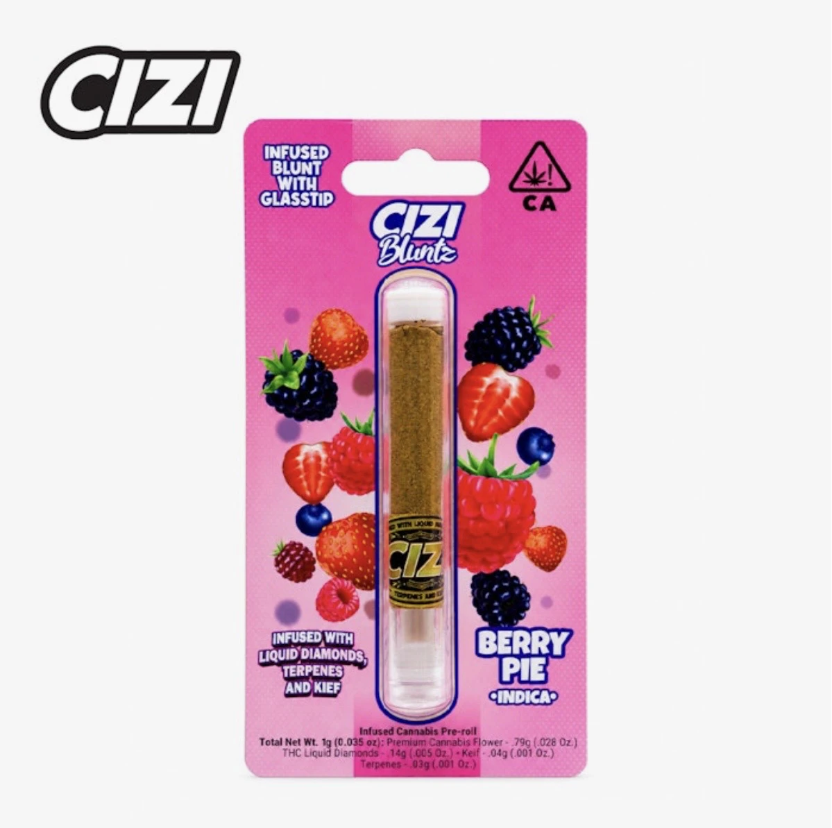 Cizi - CIZI - Berry Pie 1G Infused Blunt W/Glass Tip (I) Main Image