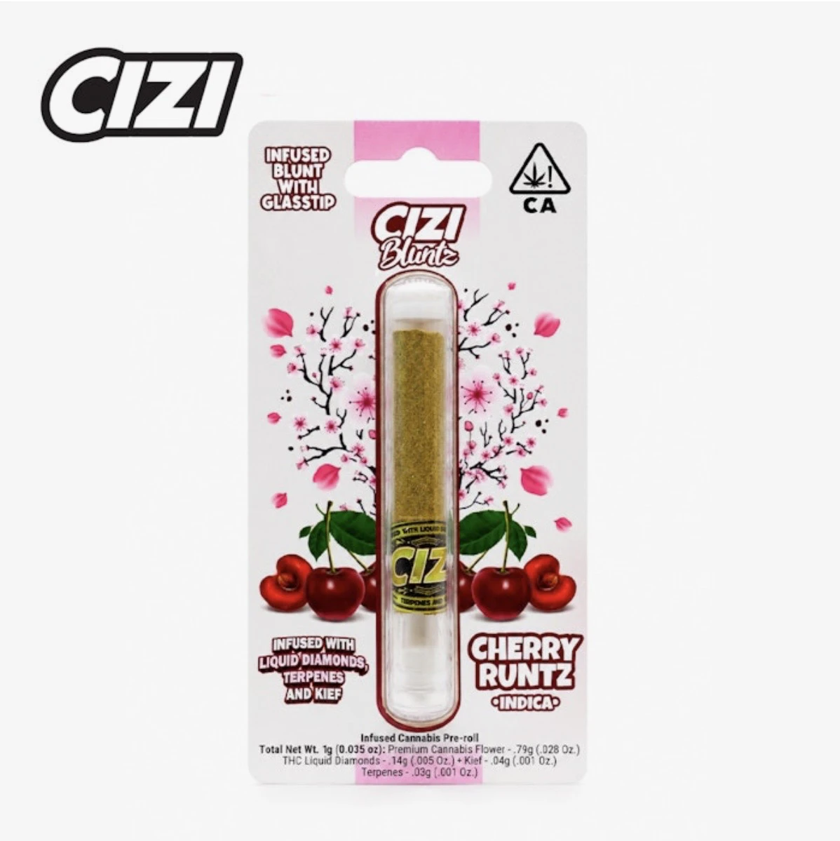 Cizi - CIZI - Cherry Runtz 1G Infused Blunt W/Glass Tip (I) Main Image