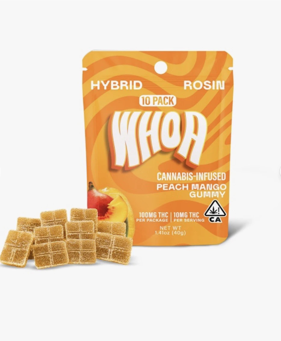 Whoa - WHOA - Rosin Gummy Peach Mango 10PK 100MG (H) Main Image