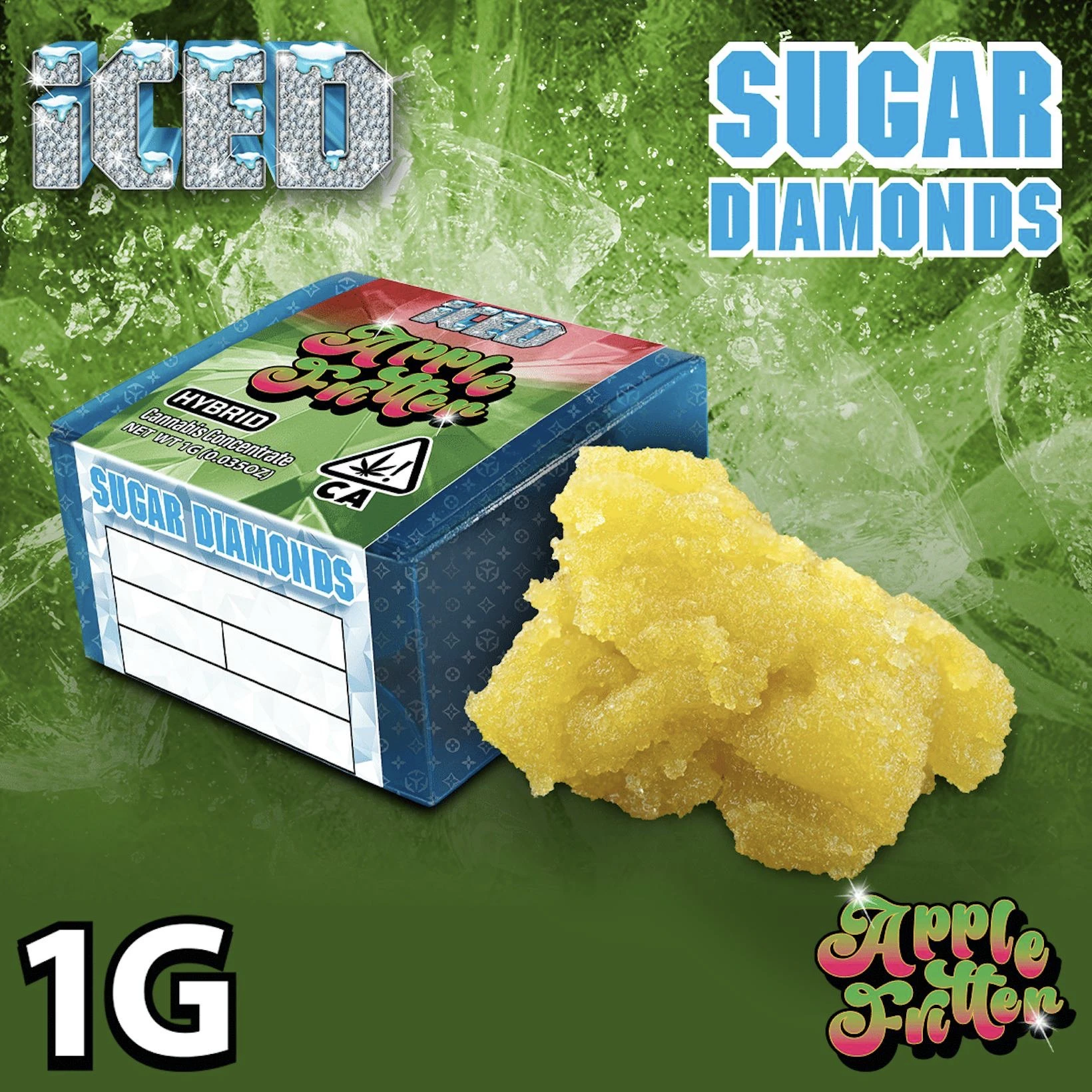 ICED - ICED - 1G Sugar Diamonds Apple Fritter (H) Main Image