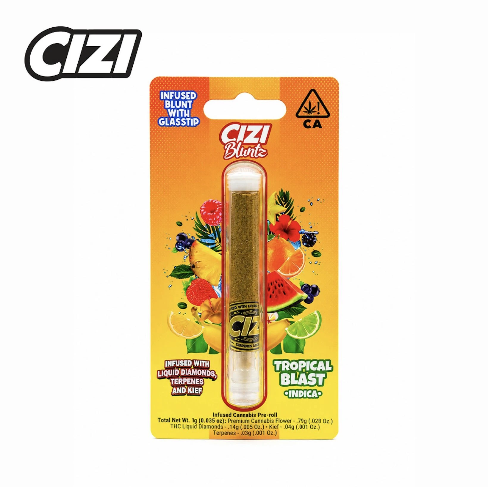 Cizi - CIZI - 1G Infused Blunt Tropical Blast W/Glass Tip (I) Main Image