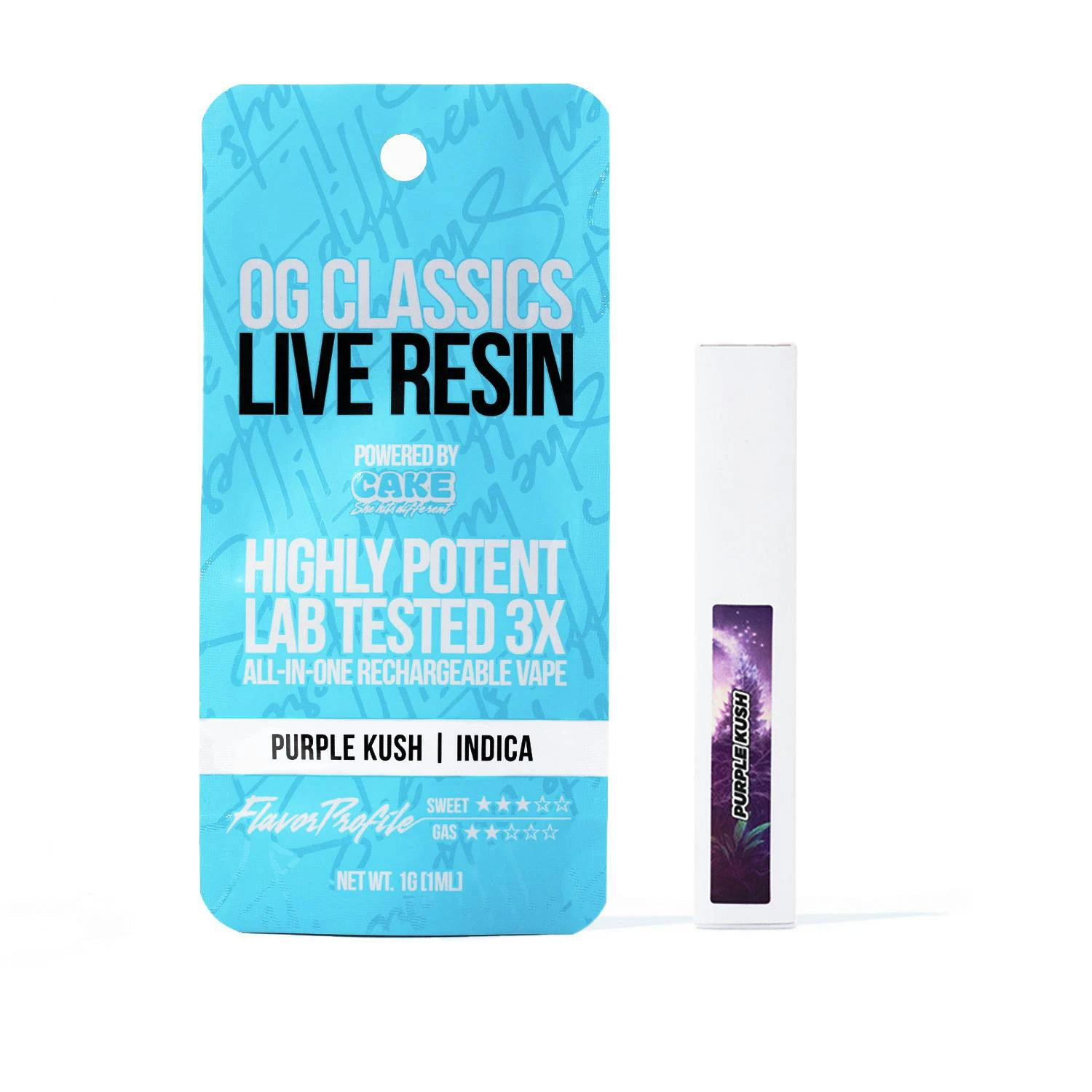 Crystal Clear - Crystal Clear - Cartridge - Live Resin - Purple Kush - 1g Main Image