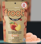 Froot Peach 1:1 CBD:THC Gummies - 100mg CBD: 100mg THC
