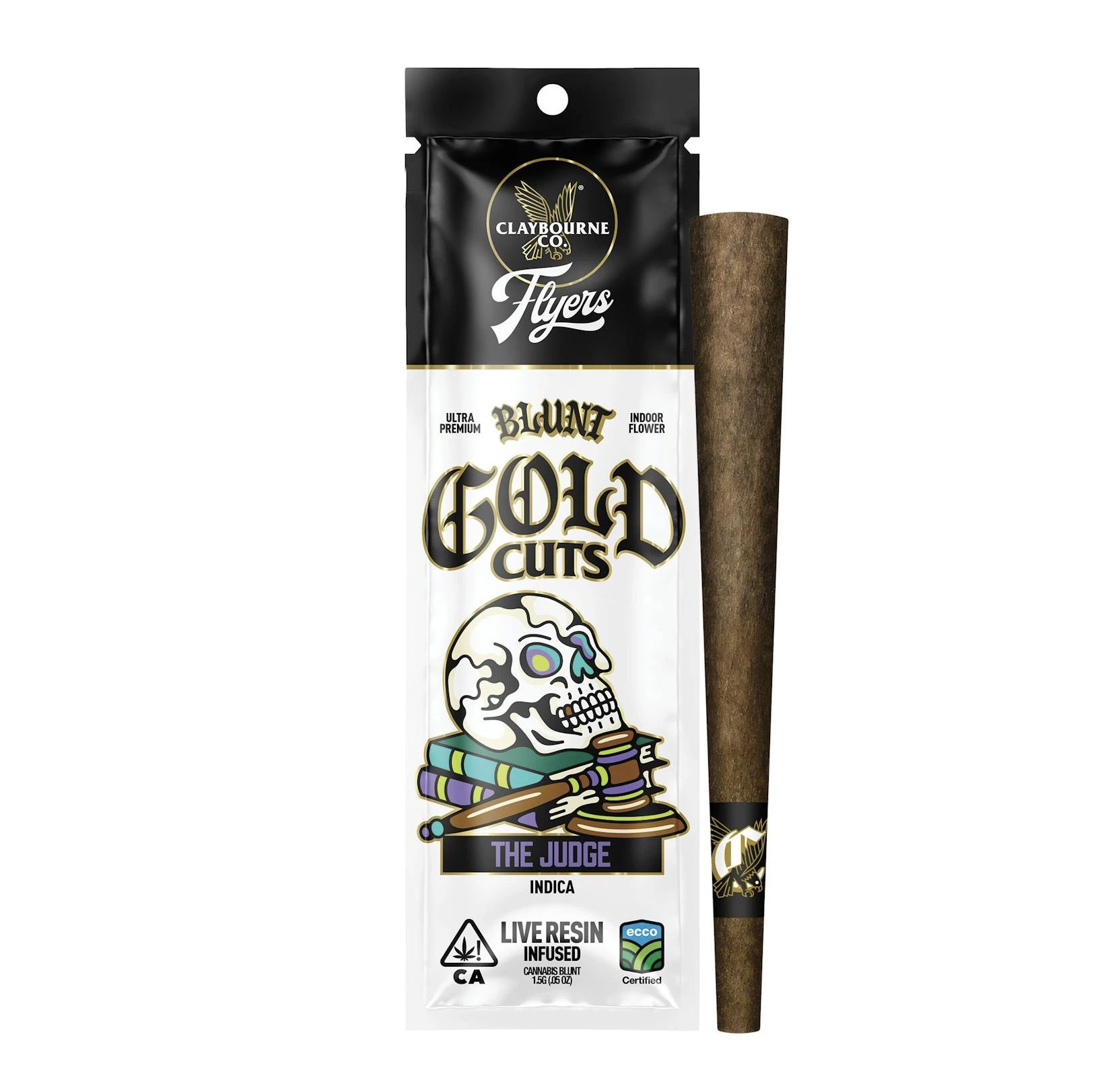 Claybourne Co. - Claybourne Co.- 1.5G Flyers Infused Gold Cuts Blunt The Judge (I) Main Image