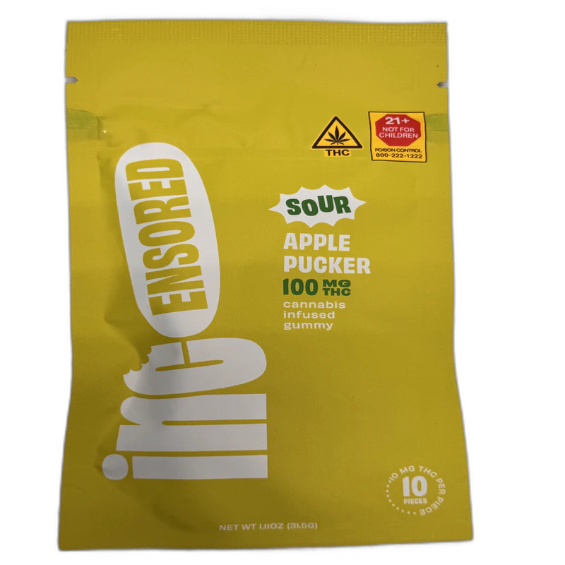 Incensored - Gummies | Sour Apple Pucker | 10mg | 10 count Main Image