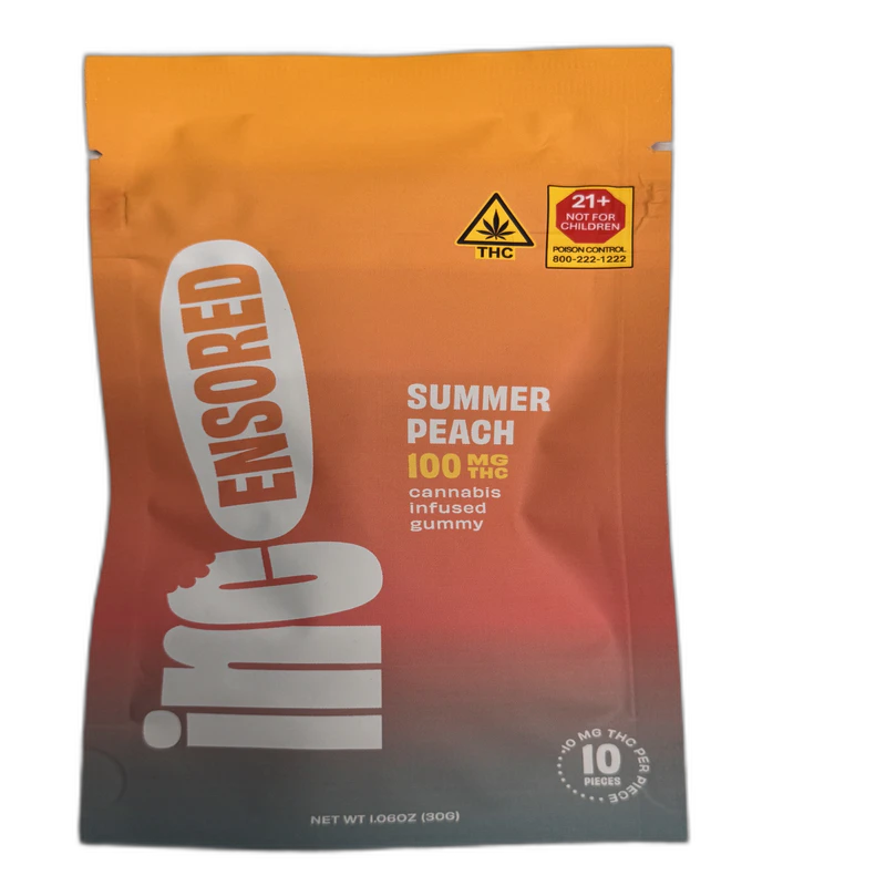 Incensored - Gummies | Summer Peach | 10mg | 10 count Main Image