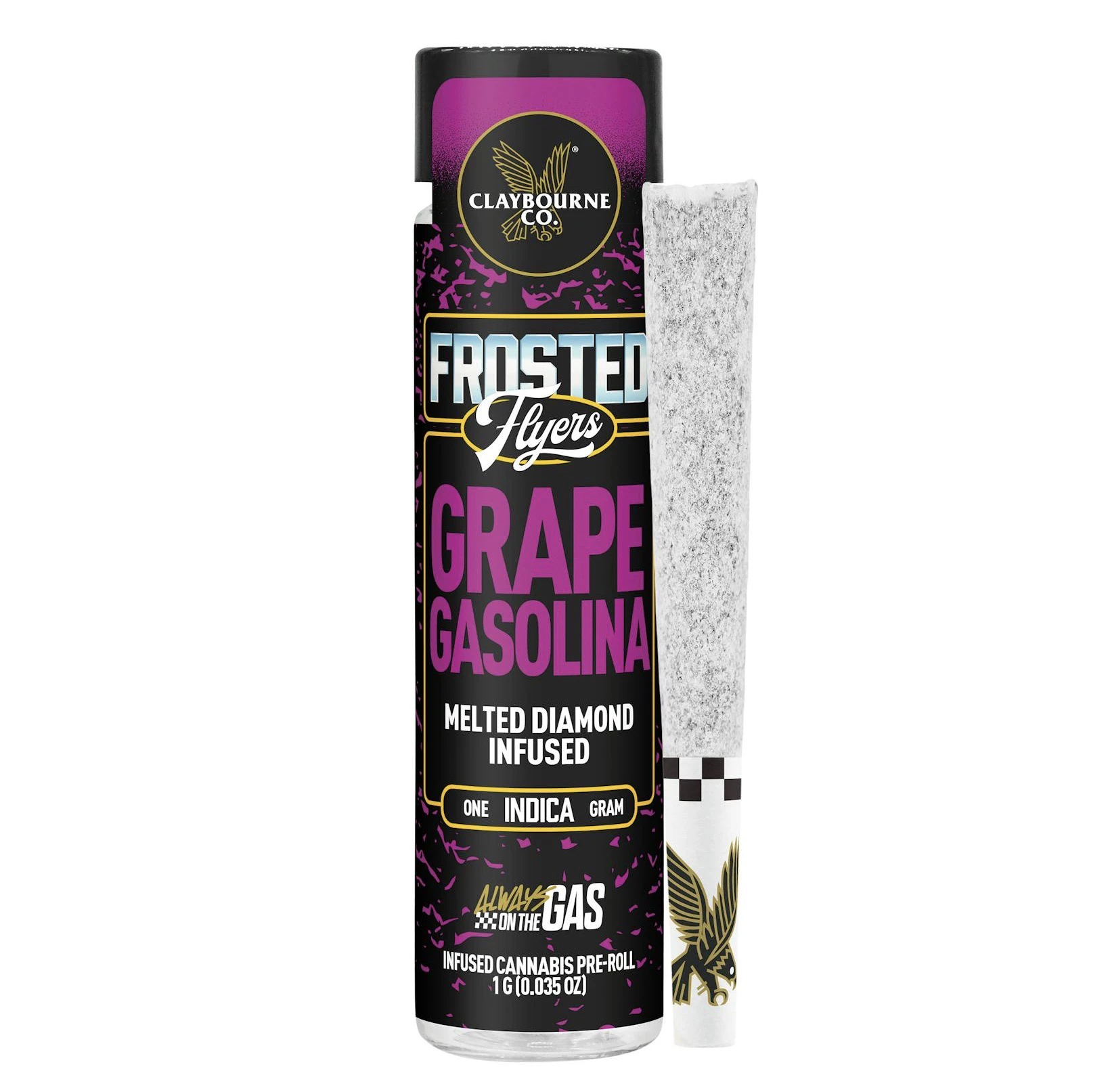 Claybourne Co. - Claybourne Co. - Flyers Frosted Infused .5g 2 Pack Grape Gasolina (I) Main Image
