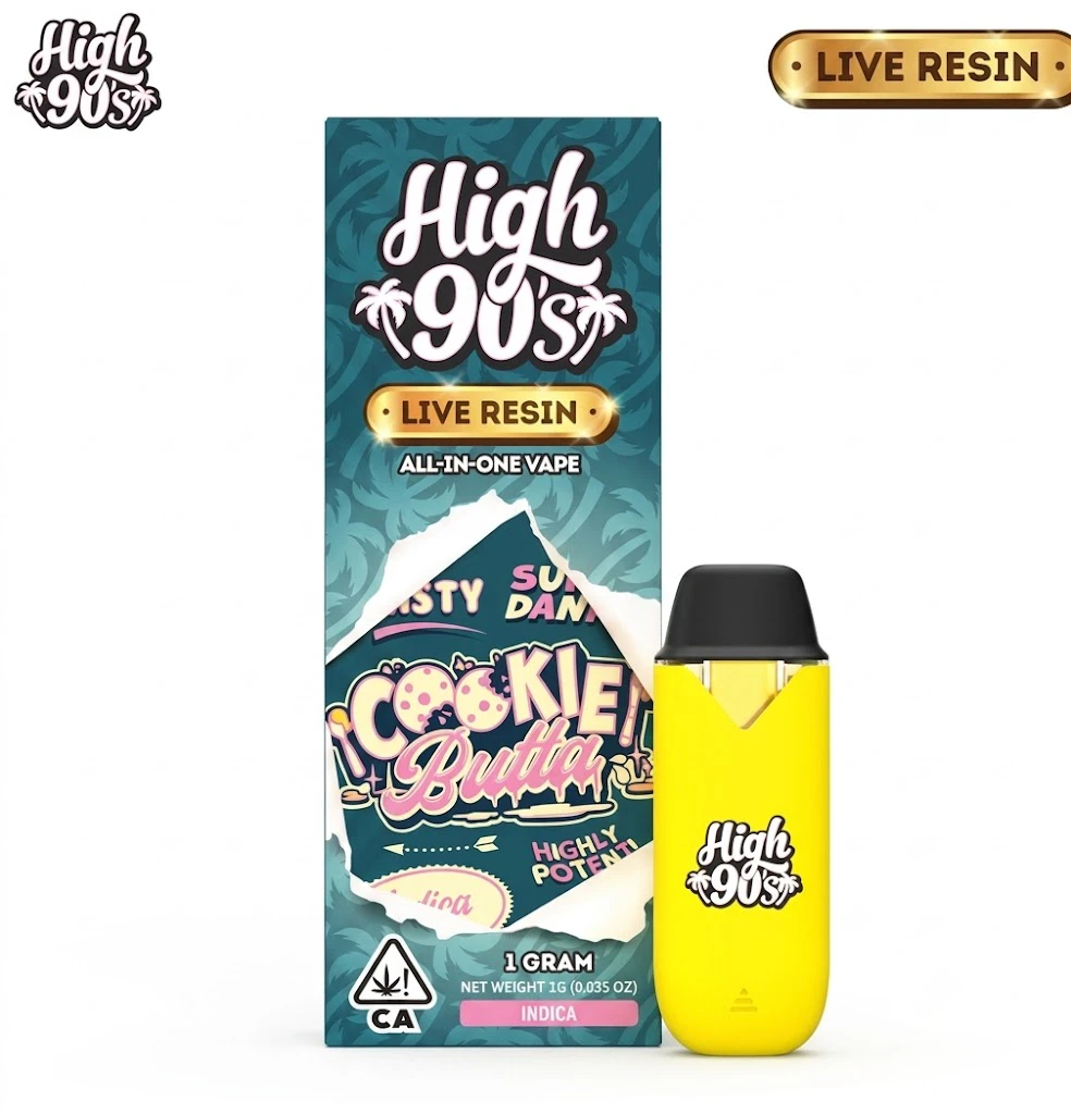 HIGH 90s - High 90s - Disposable - Live Resin - Cookie Butta - 1g Main Image