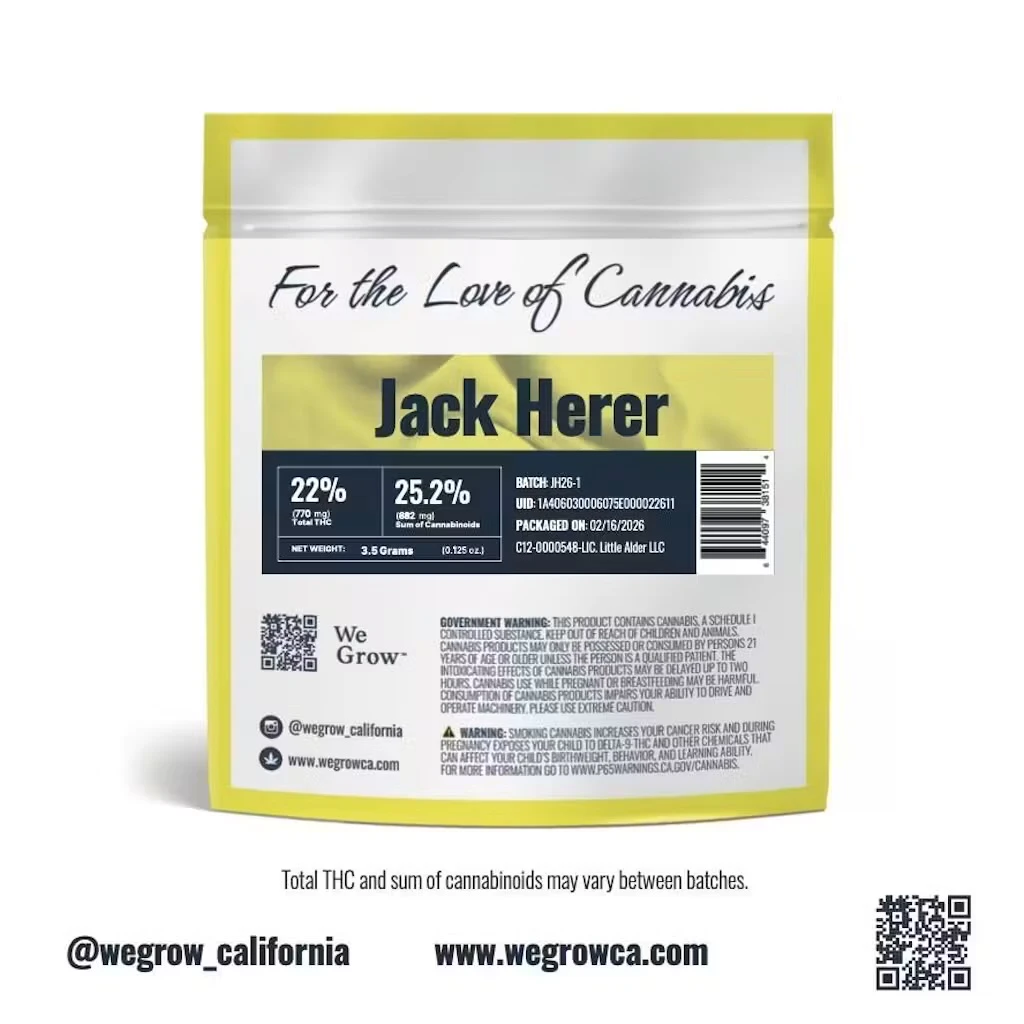 We Grow - We Grow - Flower - Jack Herer - 3.5g Main Image