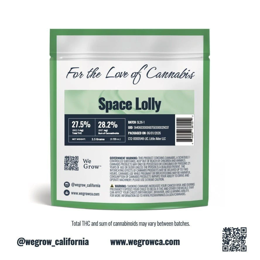 We Grow - We Grow - Flower - Indoor - Space Lolly - 3.5g Main Image