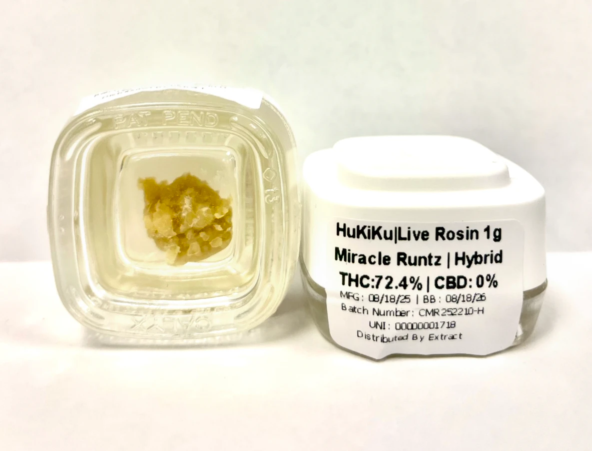 Hu Ki' Ku - Hu Ki Ku - Miracle Runtz - Live Rosin - 1G Main Image