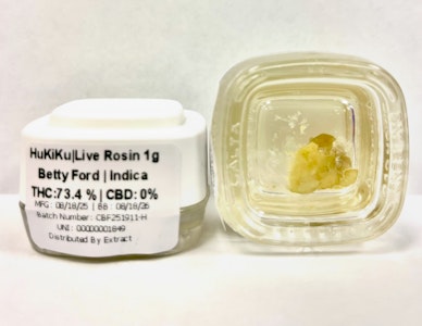 Hu Ki' Ku - Hu Ki Ku - Betty Ford - Live Rosin - 1G