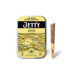 Jetty Extracts - Jetty - Preroll - Live Resin - Garlic Grove x Amnesia Haze 5pk - 2.5g Main Image