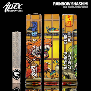 Apex Solventless - Rainbow Zashimi | 2.5g Dino Doink