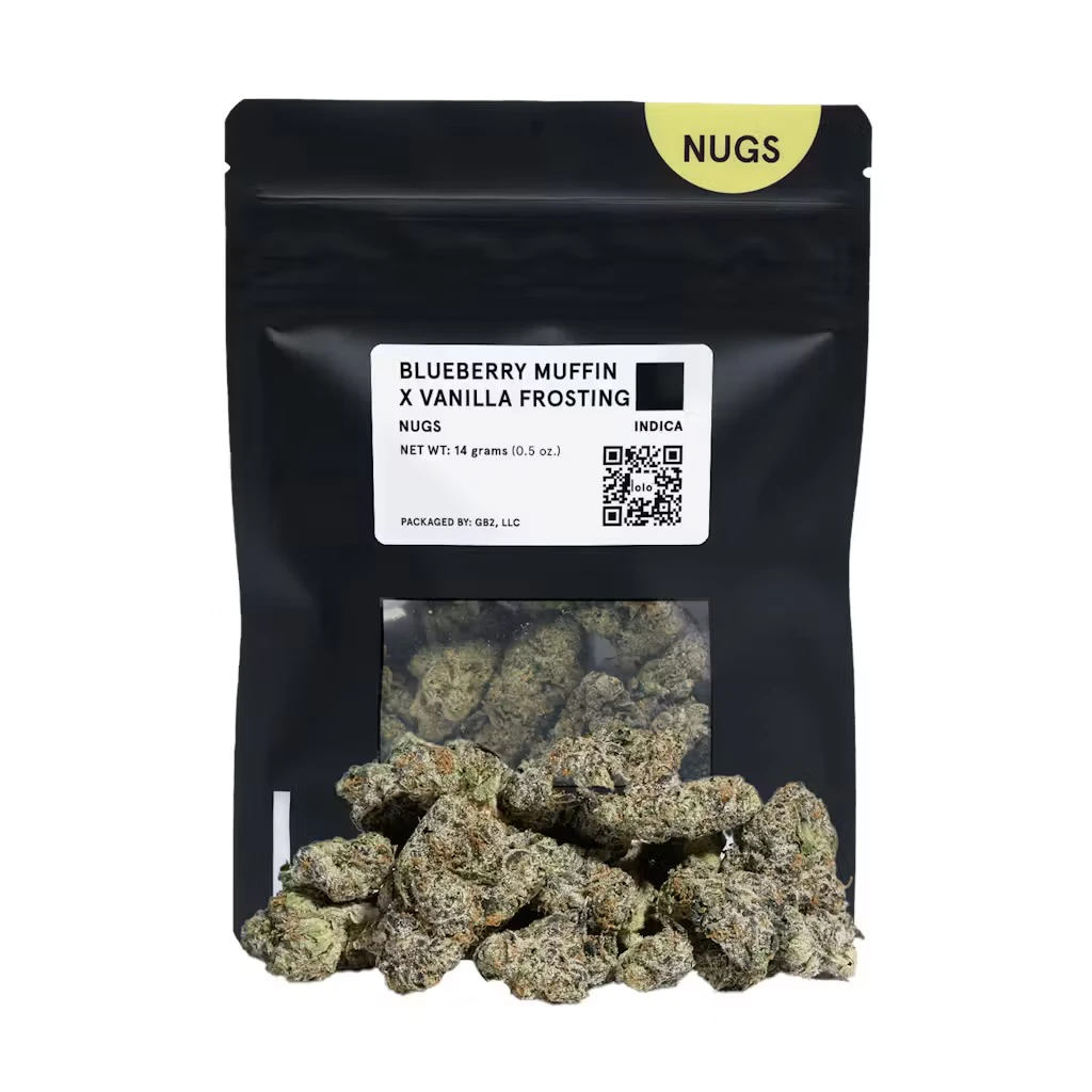 lolo - Lolo Black - Flower - Blueberry Muffin x Vanilla Frosting Nugs Bag - 14g Main Image