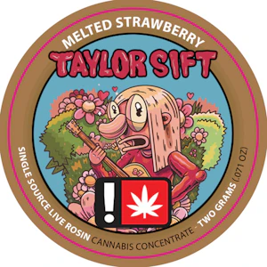 Taylor Sift - Melted Strawberries Rosin Concentrate | 2g (73µ-159µ Live Hash Rosin)