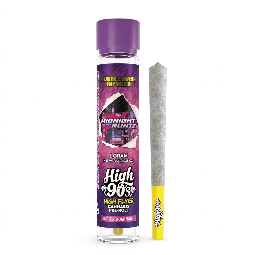 HIGH 90s - High 90s - Preroll - Infused - Midnight Runtz - 1g Main Image