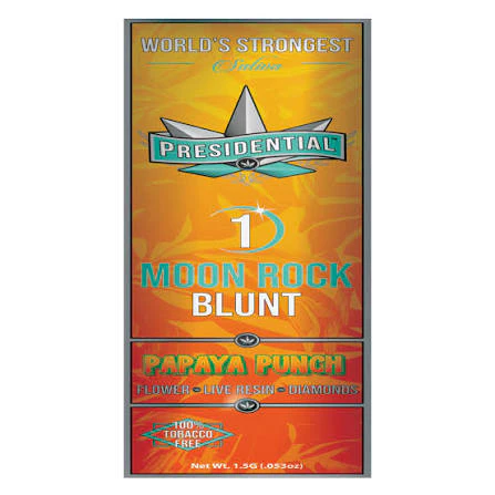 Presidential - Presidential - Preroll - Infused Blunt - Papaya Punch Moon Rock - 1.5g Main Image