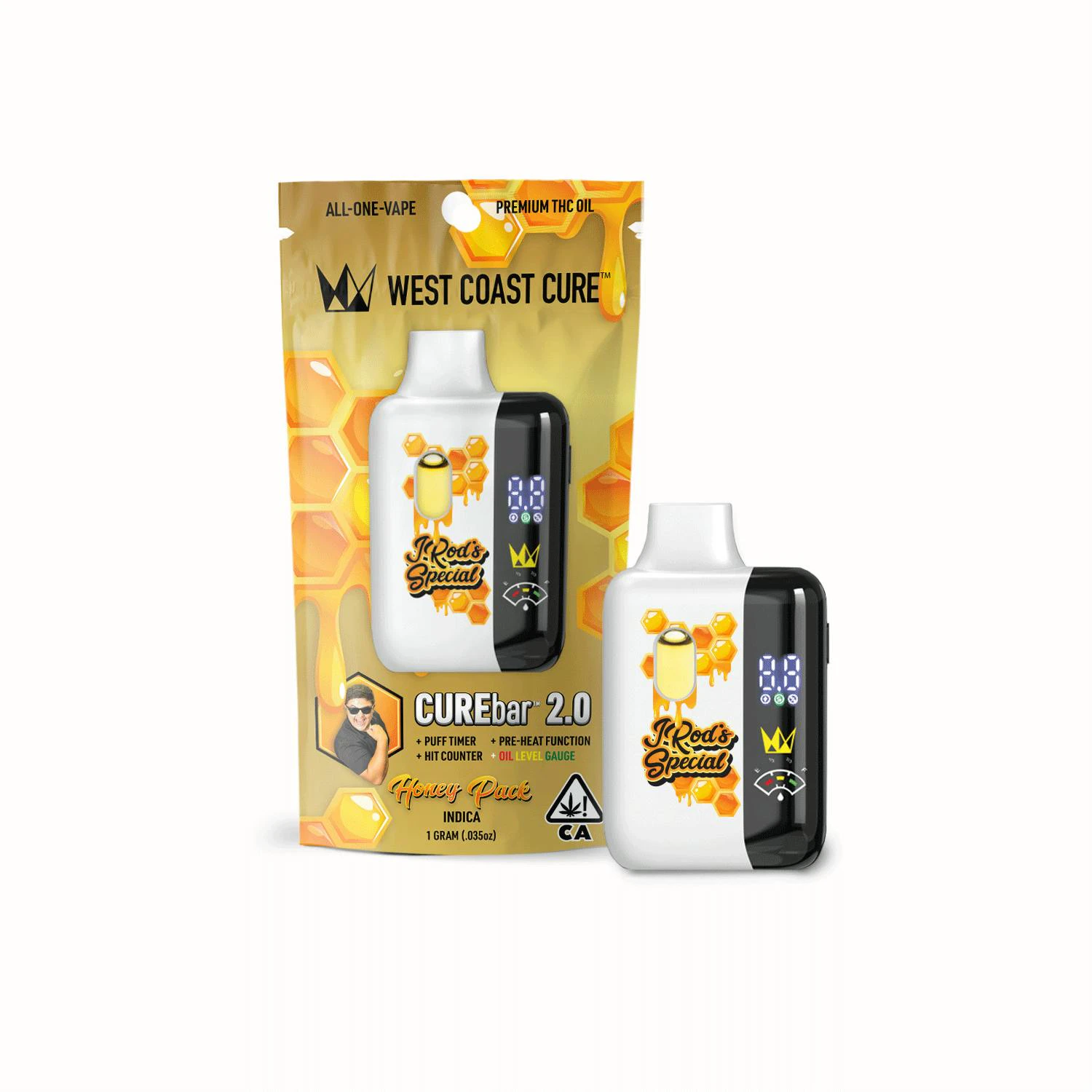 West Coast Cure - West Coast Cure - Disposable - JROD Special Honey Pack 1g Main Image