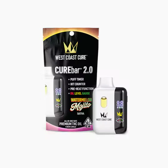 West Coast Cure - West Coast Cure - Disposable - Distillate - Watermelon Mojito - 1g Main Image