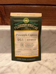 FLORIST FARMS - Florist Farms - Pineapple Express - 85% THC - 1.0g - Vape Cartridge