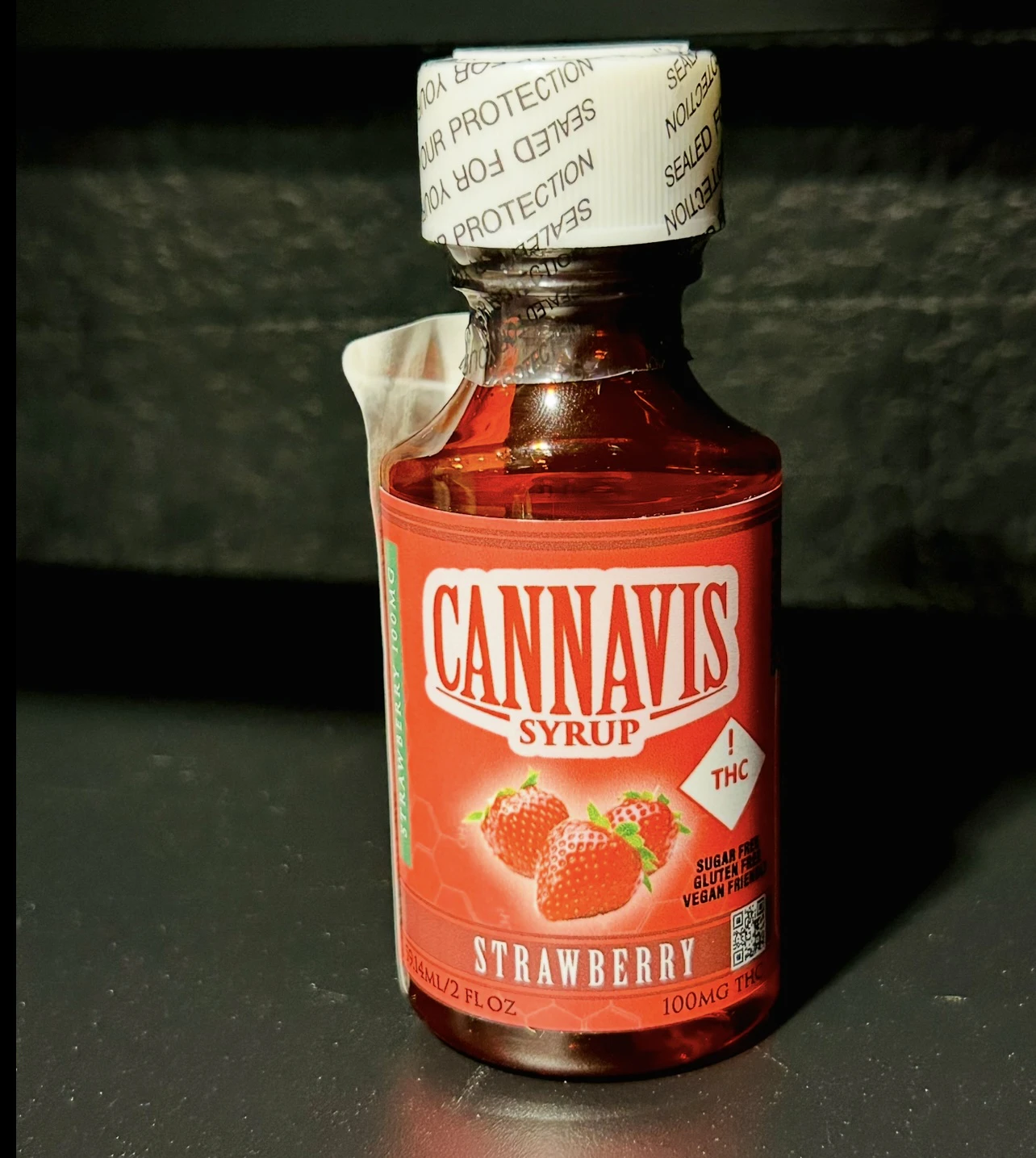CannavisSyrup - Cannavis - Strawberry Syrup 100mg Main Image