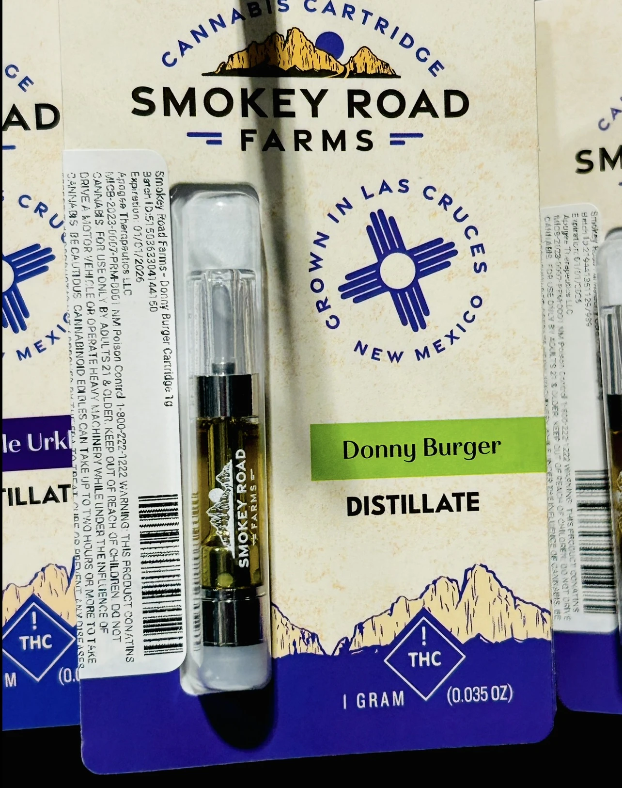 Smokey Road Farms - Smokey Road Farms - Donny Burger Cartridge 1g Main Image