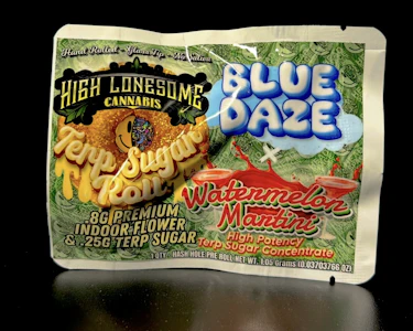 Highlonesome - Highlonesome - Blue Daze x Watermelon Martini Terp Sugar Roll 1.05g