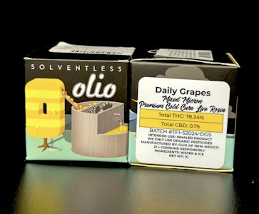 OLIO - Olio - Daily Grapes Mixed Micron Live Hash Rosin - 1g