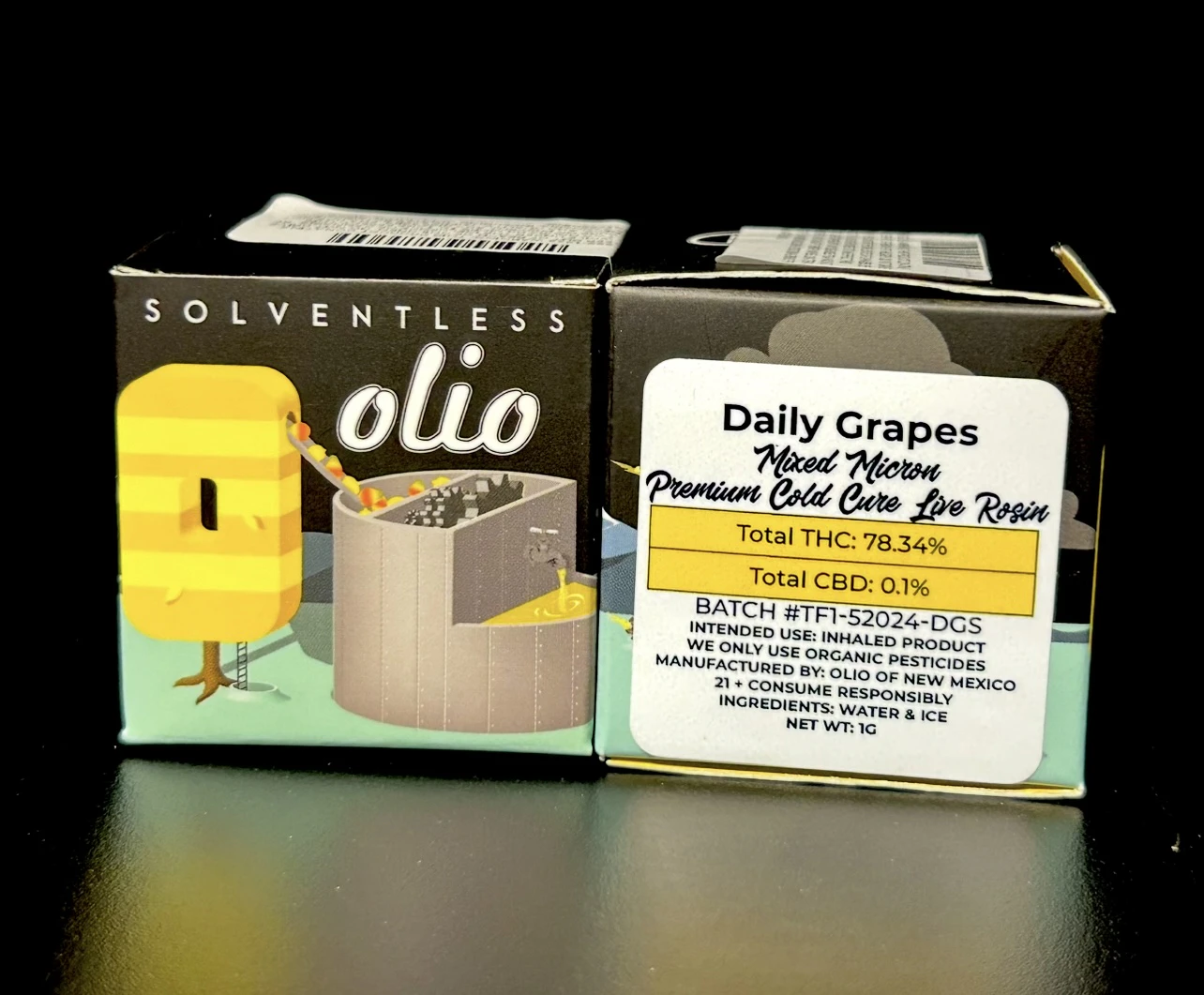 OLIO - Olio - Daily Grapes Mixed Micron Live Hash Rosin - 1g Main Image