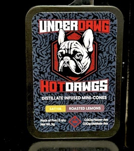 UNDER DAWG - Underdawg - Roasted Lemons .5g Distillate Infused Sativa Prerolls 5 Pk
