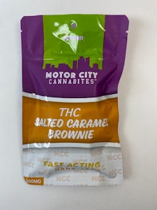 MOTORCITY CANNABITES - Motor City Cannabites | Salted Caramel Brownie |  200mg