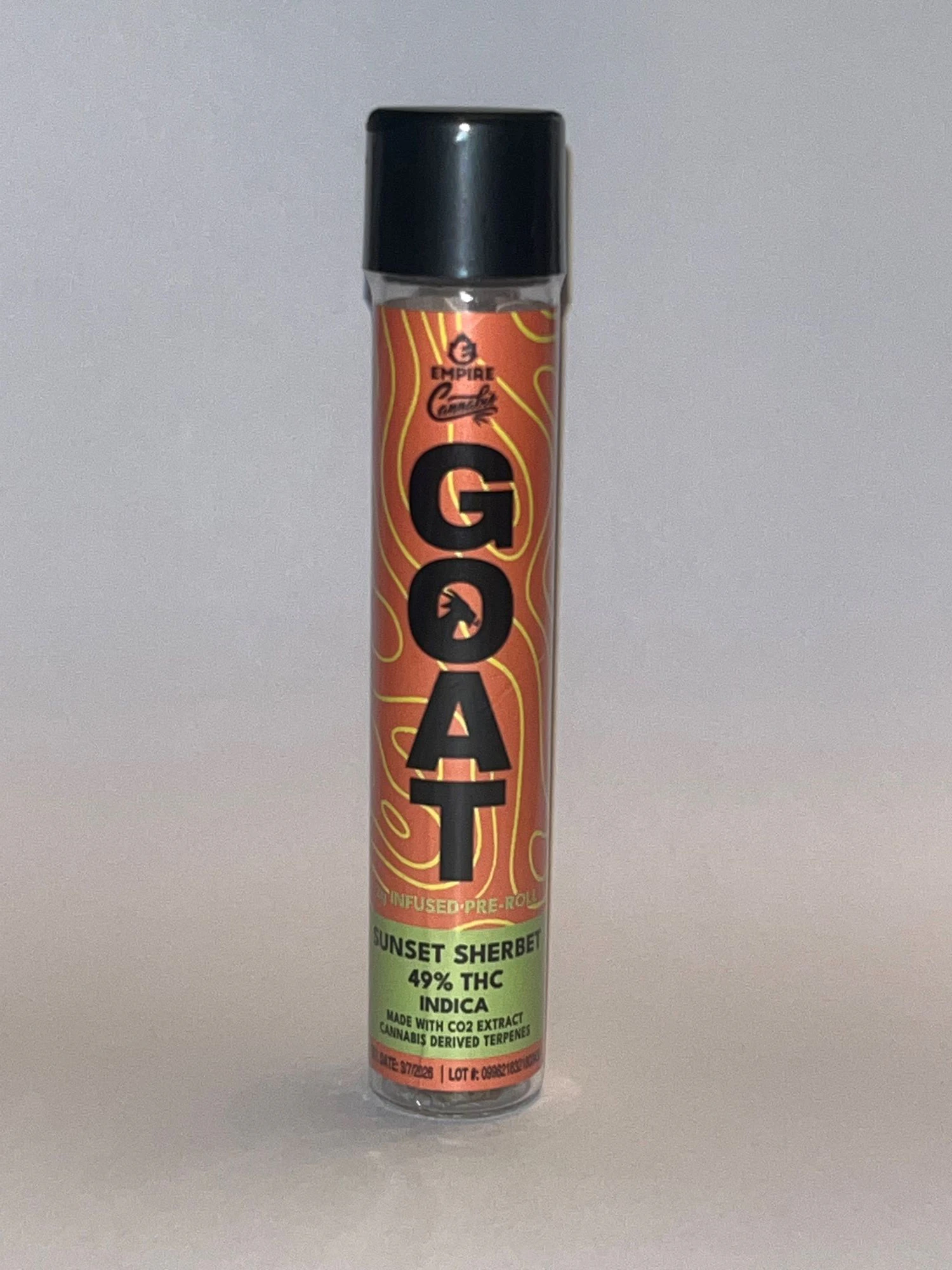 Empire Cannabis - Empire - Sunset Sherbert - CO2 Extract Infused - 2g - 49% THC - Pre-roll Main Image