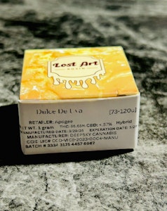 Lost Art Hashish - Lost Art Hashish - Dulce De Uva Rosin Grade A