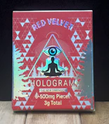 Polka Dot - Hologram - Red Velvet - Chocolate Bar - 3500MG