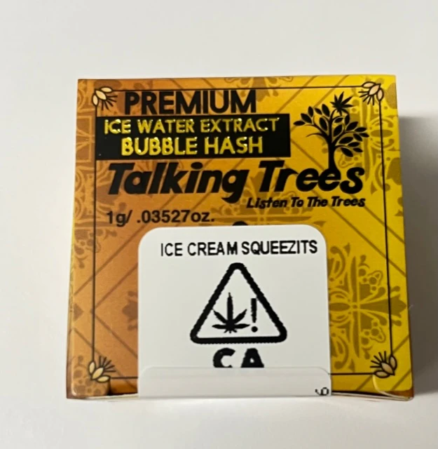 Talking Trees - Talking Trees 1g Ice Cream Squeezits Bubble Hash  Main Image