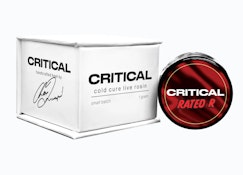 Critical Plus- Cold Cure Live Rosin- Rated R- hybrid