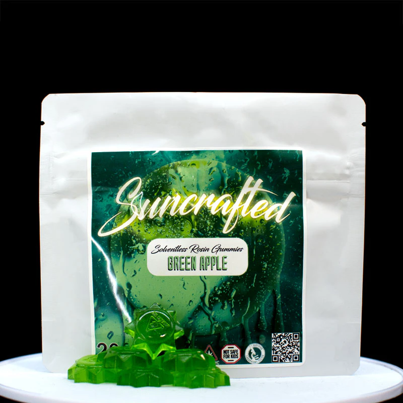 Suncrafted - Value - HD Green Apple Gummies - 140mg - HHG Main Image