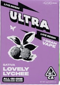 Ultra Live Rosin and Live Resin Cartridge 1g Sativa Lovely Lychee